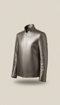 Nickel Minimalist Blouson Soft Leather